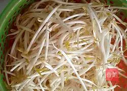 豆芽炒肉末的做法图解1