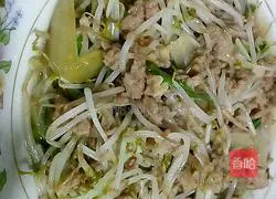 豆芽炒肉末的做法图解11