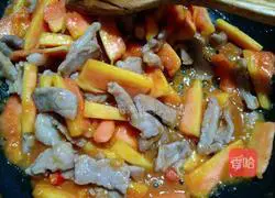 木瓜炒肉的做法图解10