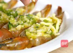 微波炉芝士开背虾的做法图解5