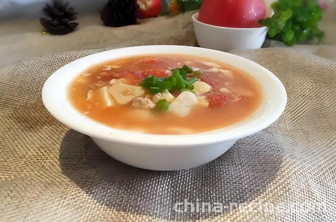The recipe for stewed tofu with tomatoes