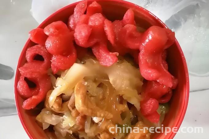How to make pickled Chinese cabbage noodles