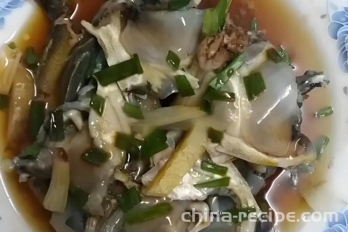 The method of steaming wild turtles