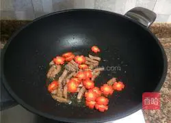 黑椒牛排炒蘑菇的做法图解6
