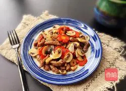 黑椒牛排炒蘑菇的做法图解11