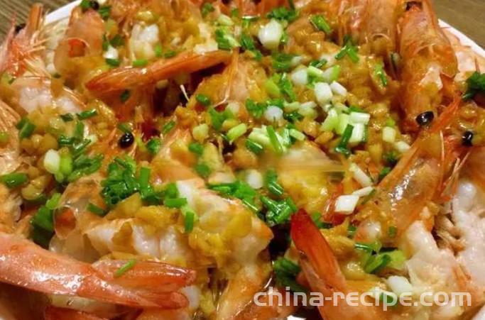 Garlic flavored vermicelli shrimp recipe