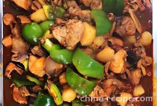 The method of making homemade large plate chicken
