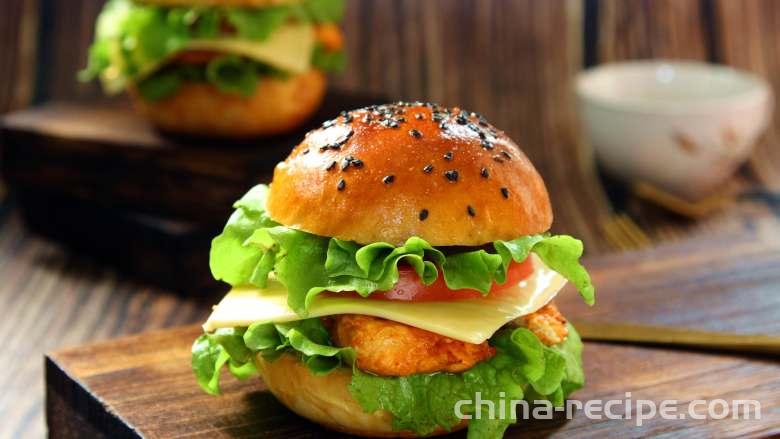 The recipe for kimchi chicken burger