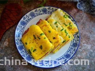 培根鸡蛋饼,成品图一