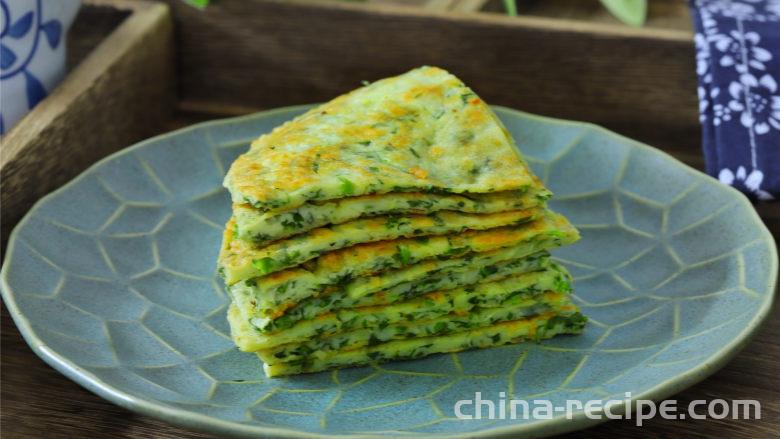 Practice of chrysanthemum egg cake