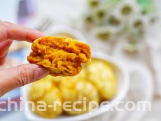 南瓜燕麦饼,趁热吃呀。
