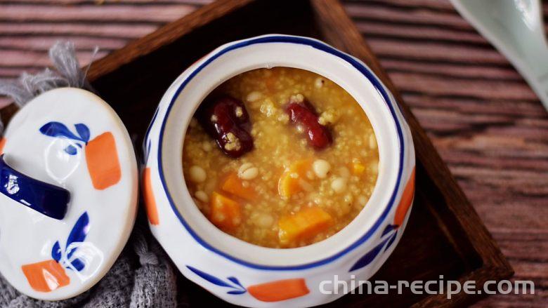 How to make millet and sweet potato Congee