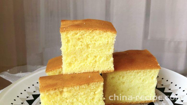 The recipe for French sponge cake