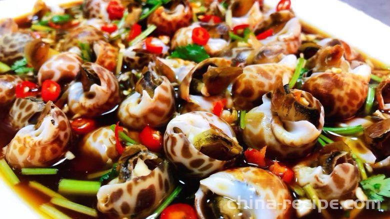 The method of making water soaked flower snails