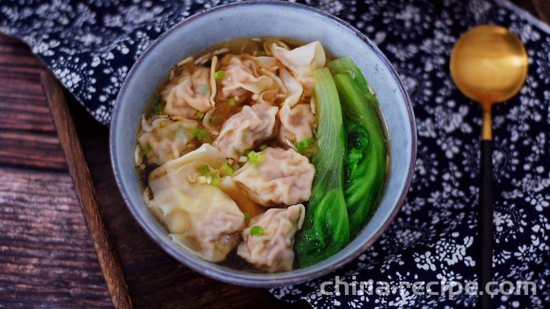 Practice of fresh shrimp and pork Wonton