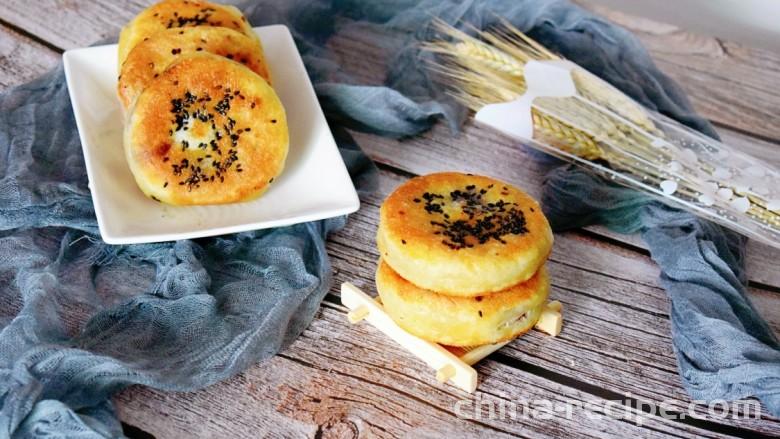 Practice of purple potato Shaobing (Baked cake in griddle)