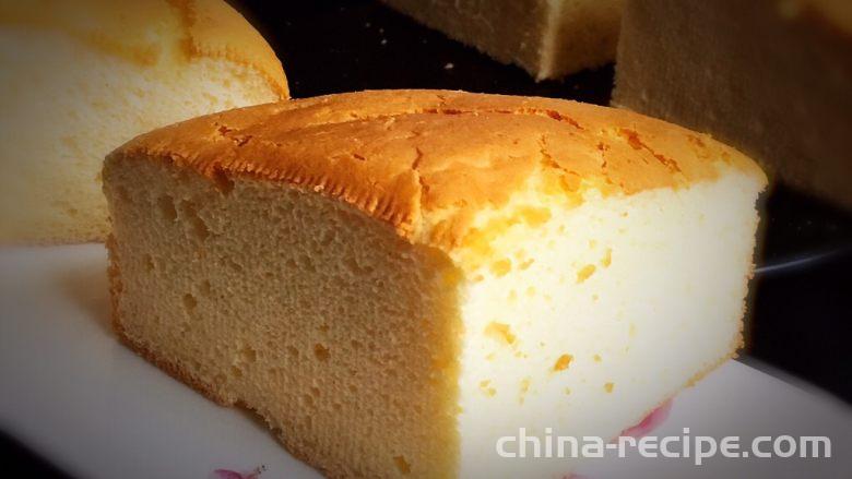 The recipe for creamy chiffon cake