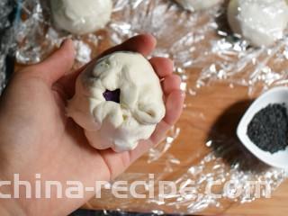 紫薯烧饼,收口。