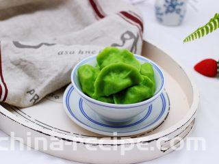 翠玉猪肉韭菜饺子,成品一