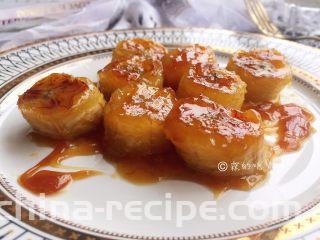 焦糖肉桂香蕉,完成。
