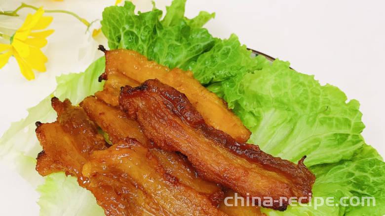The recipe for grilling pork belly