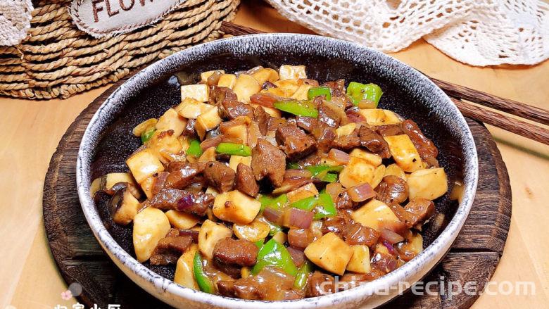 The recipe for black pepper beef fillet