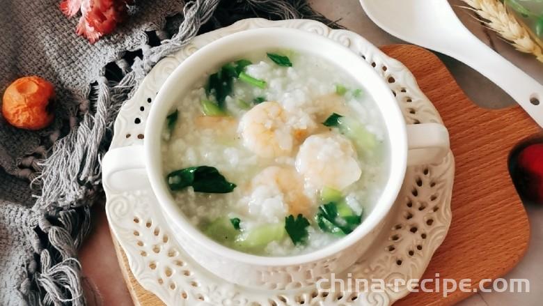 How to make vegetable shrimp Congee