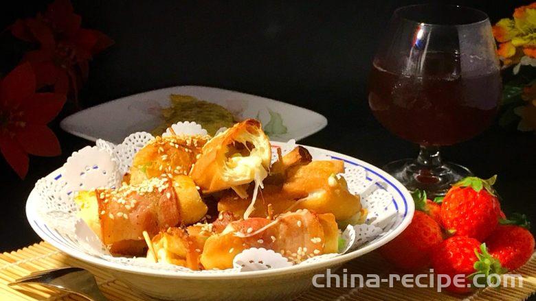 Practice of Private Bacon Toothpick deep-fried dough sticks