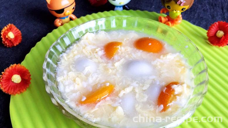 The recipe for making egg mash soup