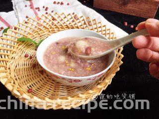 红豆小圆子糖粥,完成。