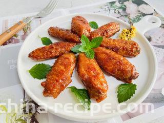 蛋黄焗鸡翅,成品图