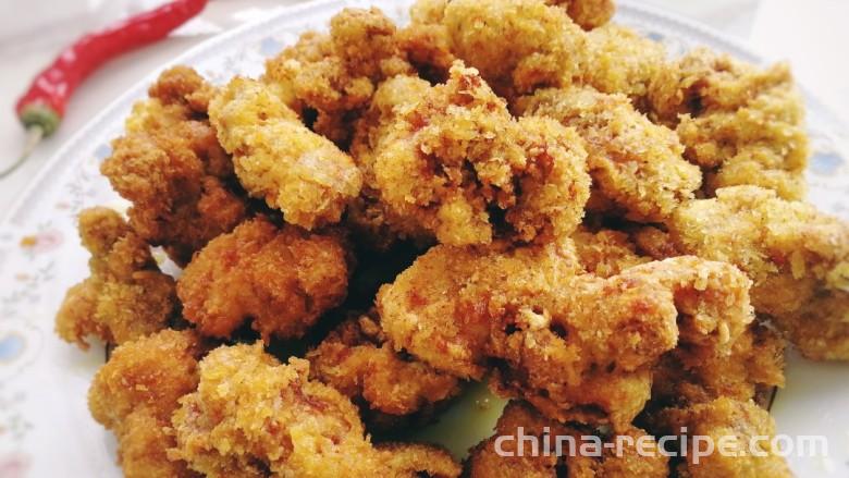 The recipe for crispy fried chicken chunks