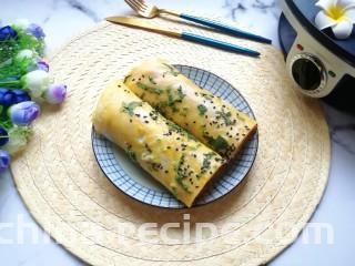 玉米渣煎饼,看起来不错吧！