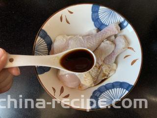低脂时蔬烤鸡腿,一勺生抽