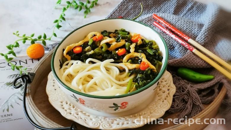 Recipe for Snow Vegetable Shredded Noodles