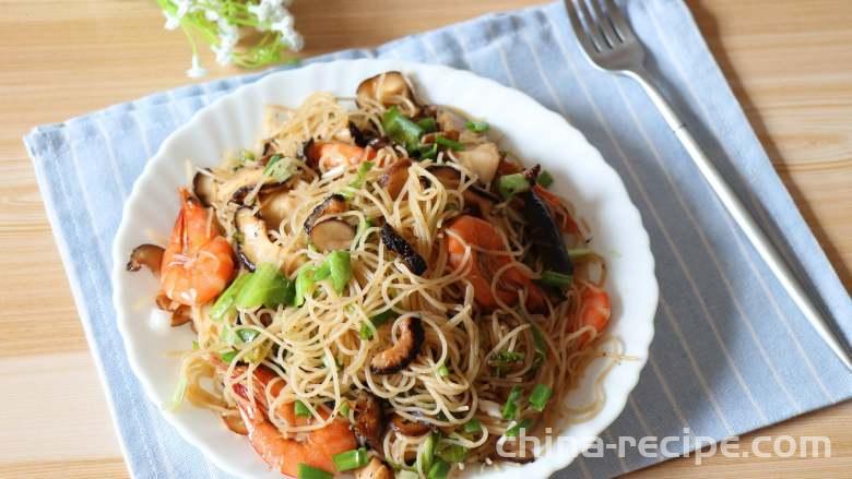 The method of making dried seafood stir fry powder