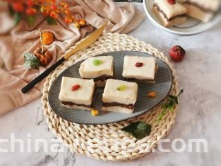 芸豆糕,用水果干简单装饰 即食