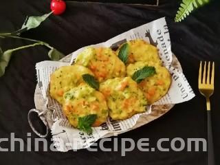 鲜虾饼,凉凉食用 非常鲜美可口