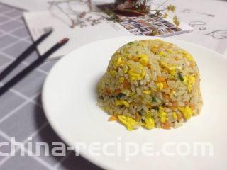 鸡蛋火腿炒饭,成品