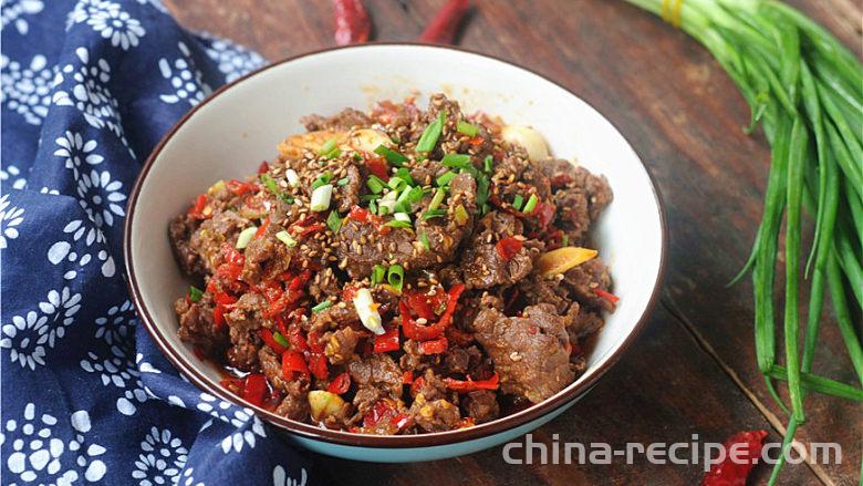 The method of chopping pepper beef