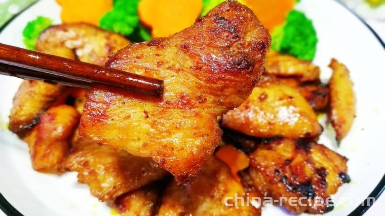 The recipe for honey sauce fried chicken breast