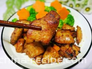 蜜汁香煎鸡胸肉,大口吃肉。