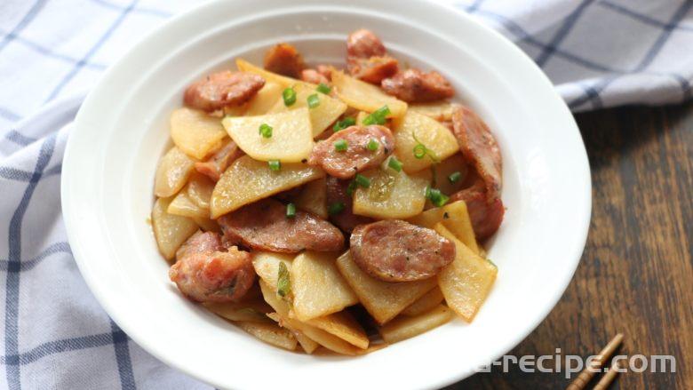 Recipe for Sausage and Potato Slices