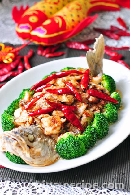 The recipe for spicy sea bass