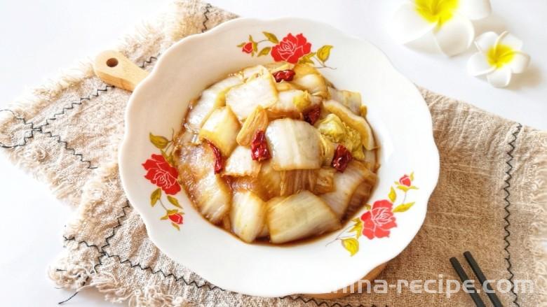 The recipe for vinegar soaked Chinese cabbage