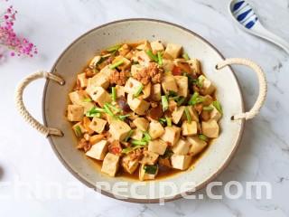 香菇肉末豆腐,上米饭开吃啦！