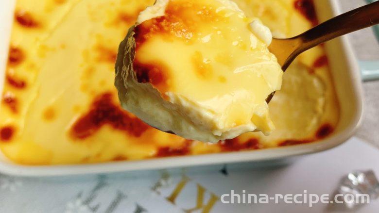 The recipe for creamy caramel pudding