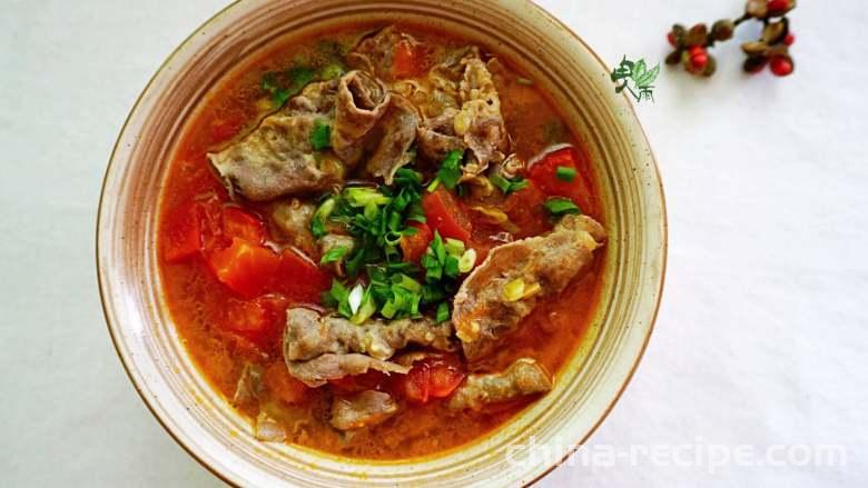 The recipe for tomato beef rolls