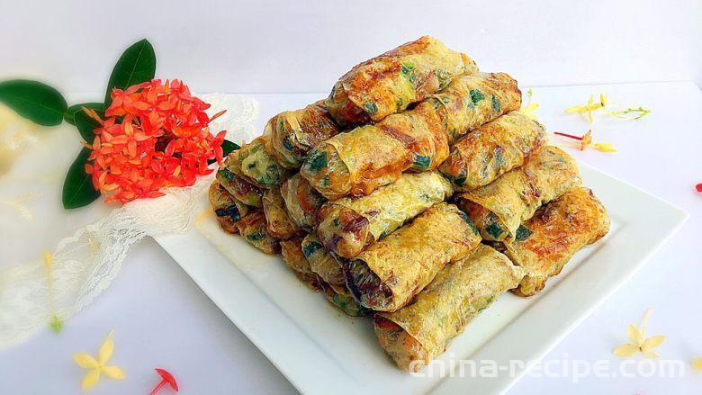The method of making Hakka fermented skin rolls