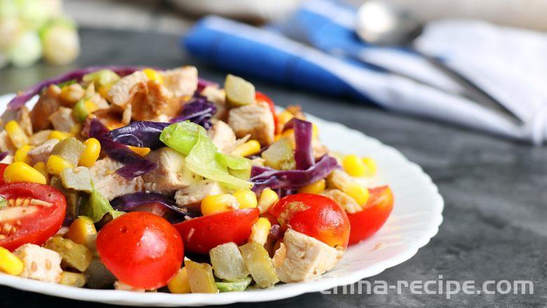 Recipe for Sour Melon Chicken Salad